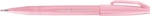 10 x Pentel Kalligrafiestift Sign Pen Brush - Pinselspitze blassrosa.
