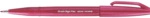 10 x Pentel Kalligrafiestift Sign Pen Brush - Pinselspitze burgunderro