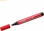 5 x Stabilo Fasermaler Pen 68 Max Keilspitze karminrot