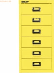 Bisley Schubladenschrank Basis A4 6 Sch&uuml;be zinkgelb