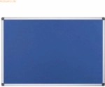 Bi-Office Filztafel Maya Aluminiumrahmen 120x90cm blau