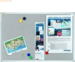 Franken Textiltafel Pin'n'Mag X-tra!Line 120x90cm grau
