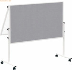 MAUL Moderationstafel Maulsolid klappbar Filz/Whiteboard 120x150cm gra