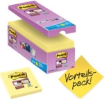 Post-it Haftnotiz Super Sticky Notes Promotion 76x76mm 90 Blatt gelb V