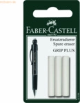 Faber Castell Ersatzradierer Blisterkarte Grip-Plus 1307 VE=3 St&uuml;ck