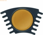 5 x Faber Castell Farbkasten Connector Nachf&uuml;lln&auml;pfchen ockergelb