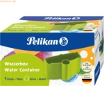 Pelikan Wasserbecher mit Pinselhalter 6,2x6,4x10,7 gr&uuml;n