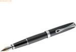 Diplomat F&uuml;llhalter Excellence A2 lapis schwarz matt chrom 14 kt F