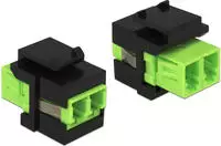 Delock DeLock Keystone LC Duplex Buchse > Buchse schwarz