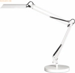 Unilux Schreibtischleuchte Swingo LED wei&szlig; Standfu&szlig; + Tischklemme inkl