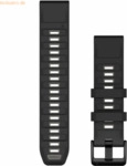 Garmin Garmin Ersatzarmband QuickFit 22mm Silikon Schwarz/Kieselgrau