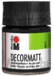 Marabu Decormatt Acryl - Schwarz 073 50 ml.