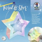 Ludwig B&auml;hr Laternen-Bastelset Twinkle Star 300g/qm 19,3x18,3x8cm blau