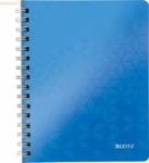 6 x Leitz Notizbuch Wow A5 80 Blatt 80g/qm kariert blau