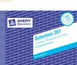 10 x Avery Zweckform Formularbuch Gutschein A6 quer f&auml;lschungssicher 2
