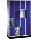 CP Schlie&szlig;fachschrank 8470401S10013 16 F&auml;cher 1950x1220x500mm lichtgra