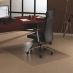 Cleartex Bodenschutzmatte 119x75cm f&uuml;r Teppichboden transparent rechte