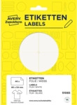 Avery Zweckform Namens Etikett 80x54mm wei&szlig; 40 St&uuml;ck Folie