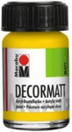 Marabu Decormatt Acryl - Gelb 019 15 ml.