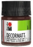 Marabu Decormatt Acryl - Mittelbraun 040 50 ml.