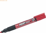 12 x Pentel Lackmarker 2,0mm Rundspitze rot