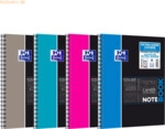 Oxford Notebook Studium A4+ liniert 7mm 80 Blatt 90 g/qm Optik Paper f