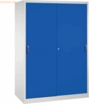 CP Werkzeugschrank 216900S10100 Schiebet&uuml;r 1950x1600x600mm lichtgrau/e