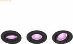Signify Philips Hue White&Col. Amb.Centura Einbausp 3flg schw 3x4.2W