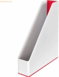 Leitz Stehsammler Wow Duo Colour A4 PS wei&szlig;/rot