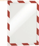 Durable Informationsrahmen Duraframe Security A4 VE=2 St&uuml;ck wei&szlig;/rot