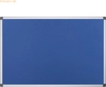 Bi-Office Pinnwand Maya FA0243170 Aluminiumrahmen Filz 60x45cm blau