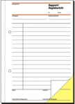 Sigel Formularbuch Rapport/Regiebericht A5 hoch selbstdurchschreibend