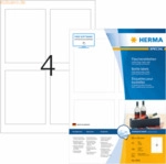 HERMA Flaschenetiketten Inkjet A4 90x120mm Glossy-Papier wei&szlig; VE=160 S