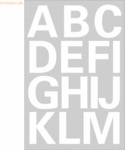 10 x HERMA Buchstaben 25mm A-Z selbstklebend Folie wetterfest wei&szlig; VE=