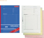 5 x Herlitz Formularbuch Lieferschein A5 205 3x40 Blatt selbstdurchsch