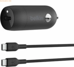 Belkin Belkin BOOST CHARGE 30W USB-C-Kfz-Ladeger&auml;t mit Kabel, b
