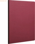 5 x Clairefontaine Notizbuch A4 AgeBag Leinenoptik blanko 96 Blatt rot