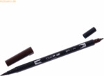 6 x Tombow Dual-Fasermaler ABT mit Rundspitze/Pinselspitze brown