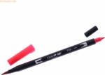 6 x Tombow Dual-Fasermaler ABT mit Rundspitze/Pinselspitze rubine red