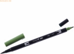 6 x Tombow Dual-Fasermaler ABT mit Rundspitze/Pinselspitze dark olive