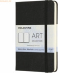 Moleskine Aquarell-Notizbuch Pocket A6 200g/qm 30 Blatt Hardcover schw