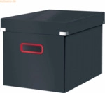 Leitz Aufbewahrungsbox Click & Store Cosy Cube gro&szlig; Karton grau