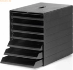 Durable Schubladenbox 7 Schublade mit versenkbarer Frontplatte grau