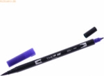 6 x Tombow Dual-Fasermaler ABT mit Rundspitze/Pinselspitze violett