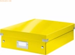 Leitz Organisationsbox Click & Store Wow Mittel Graukarton gelb