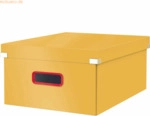 Leitz Aufbewahrungsbox Click & Store Cosy gro&szlig; Karton gelb