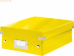 Leitz Organisationsbox Click & Store Wow Klein Graukarton gelb