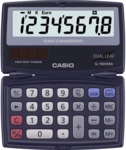 Casio Taschenrechner SL-100 VERA 8 Stellen, Solar/Batterie/ klappbar