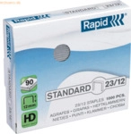 10 x Rapid Heftklammern 23/12 verzinkt VE=1000 St&uuml;ck