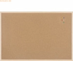 Bi-Office Korktafel MC070012010 beidseitig Holzrahmen 90x60cm